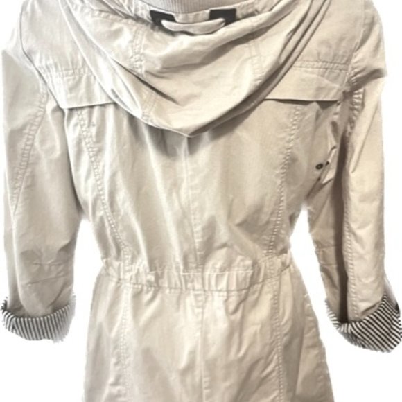 Esprit spring coat coton 2 length sleeves hood zipper pocket ajustable cotton - Picture 9 of 15